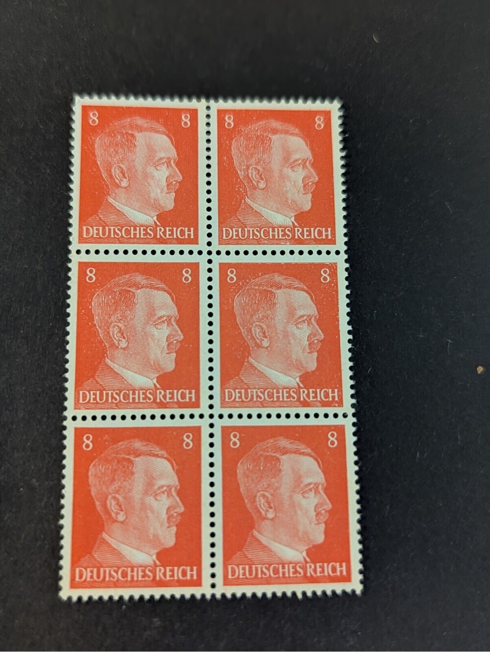 Germany WW2 Deutsches Reich 8 Mark Postage Stamp 1931-1940 WWII MNG - Picture 1 of 1